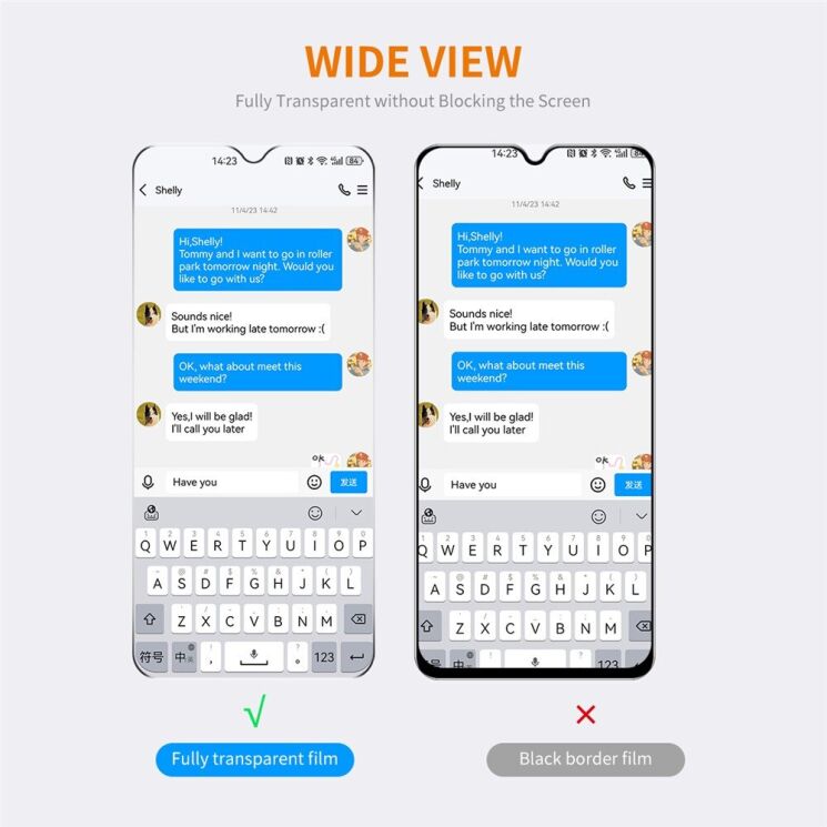 Комплект защитных стекол HAT PRINCE 0.26mm Set для Samsung Galaxy A07 (A075): фото 2 из 6