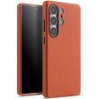 Кожаный чехол MELKCO Leather Case Magnetic для Samsung Galaxy S25 Ultra (S938) - Orange (374583O)