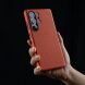Кожаный чехол MELKCO Leather Case Magnetic для Samsung Galaxy S25 Ultra (S938) - Orange (374583O). Фото 8 из 10