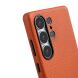 Кожаный чехол MELKCO Leather Case Magnetic для Samsung Galaxy S25 Ultra (S938) - Orange (374583O). Фото 5 из 10