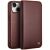 Кожаный чехол QIALINO Wallet Case для Apple iPhone 15 - Brown: фото 1 из 6