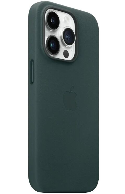 Оригінальний чохол Leather Case with MagSafe для Apple iPhone 14 Pro (MPPH3) - Forest Green: фото 4 з 5