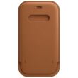 Оригінальний чохол Leather Sleeve MagSafe для iPhone 12 / 12 Pro (MHYC3) - Saddle Brown (253982Z)