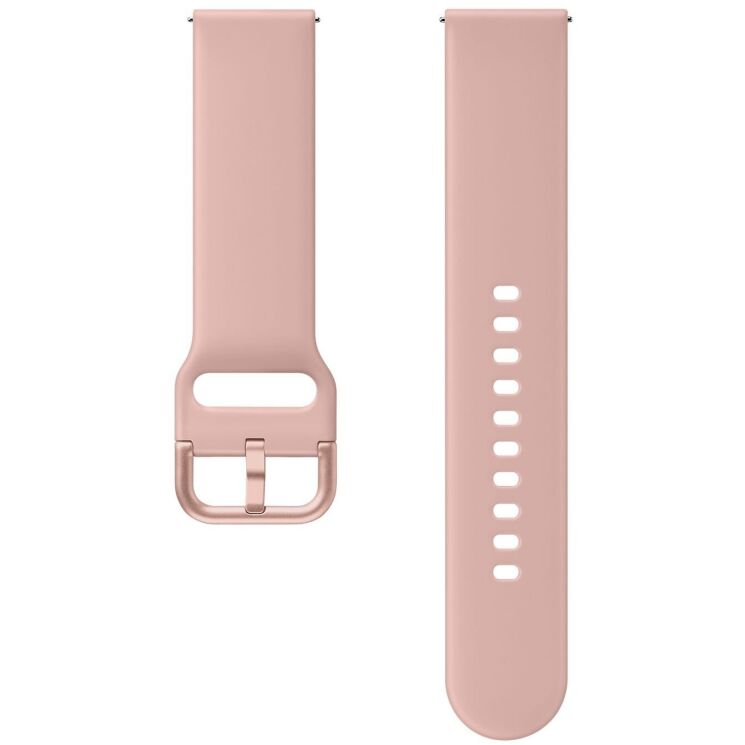 Оригінальний ремінець Sport Band для Samsung Watch Active / Active 2 40mm / Active 2 44mm (ET-SFR82MPEGWW) - Pink Gold: фото 1 з 3