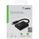 Переходник Belkin RockStar Type-C to 2Type-C (60W, 0,12m) F7U081btBLK - Black (896415B). Фото 5 из 6