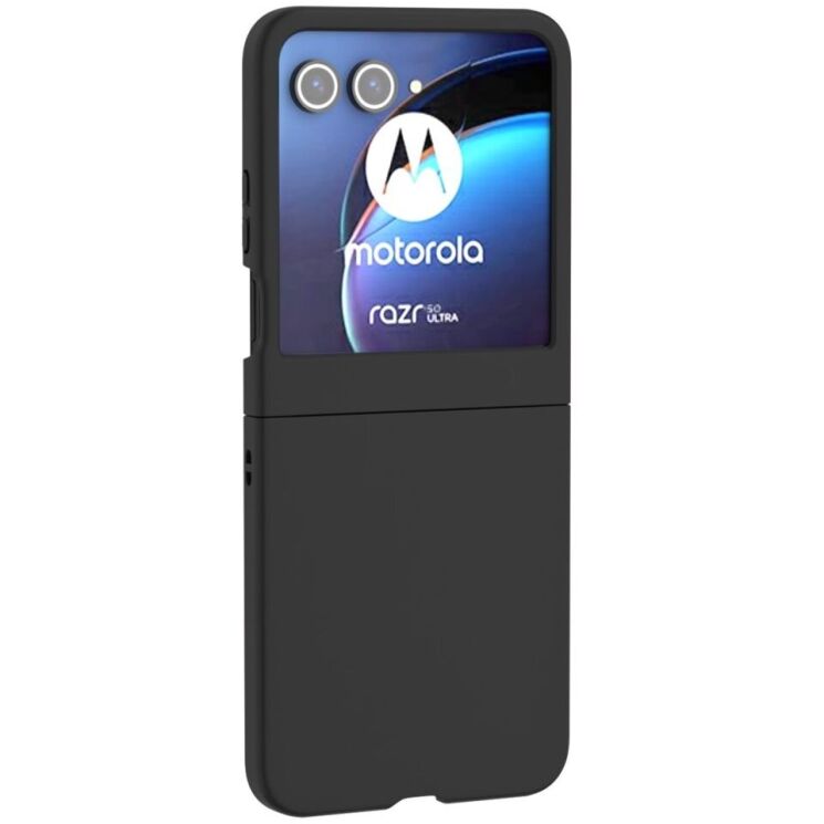 Пластиковый чехол Deexe Hard Shell (FF) для Motorola Razr 50 - Black: фото 2 из 7