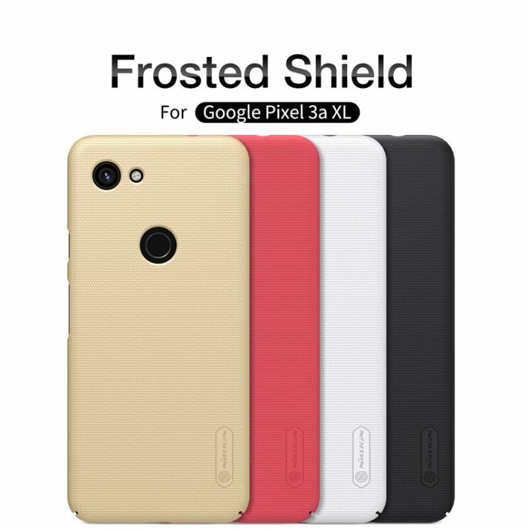 Пластиковый чехол NILLKIN Frosted Shield для Google Pixel 3a XL - Black: фото 22 из 34