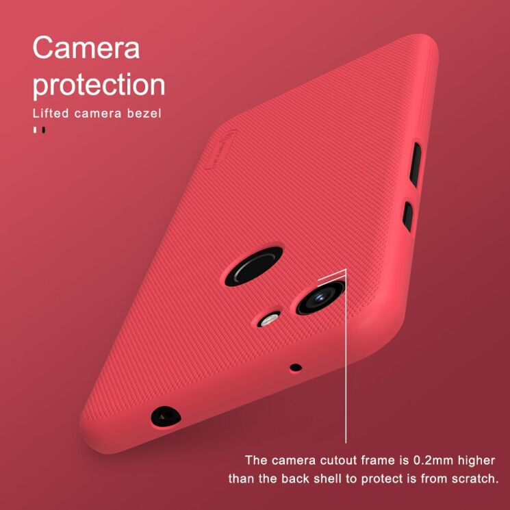Пластиковый чехол NILLKIN Frosted Shield для Google Pixel 3a XL - Black: фото 32 из 34