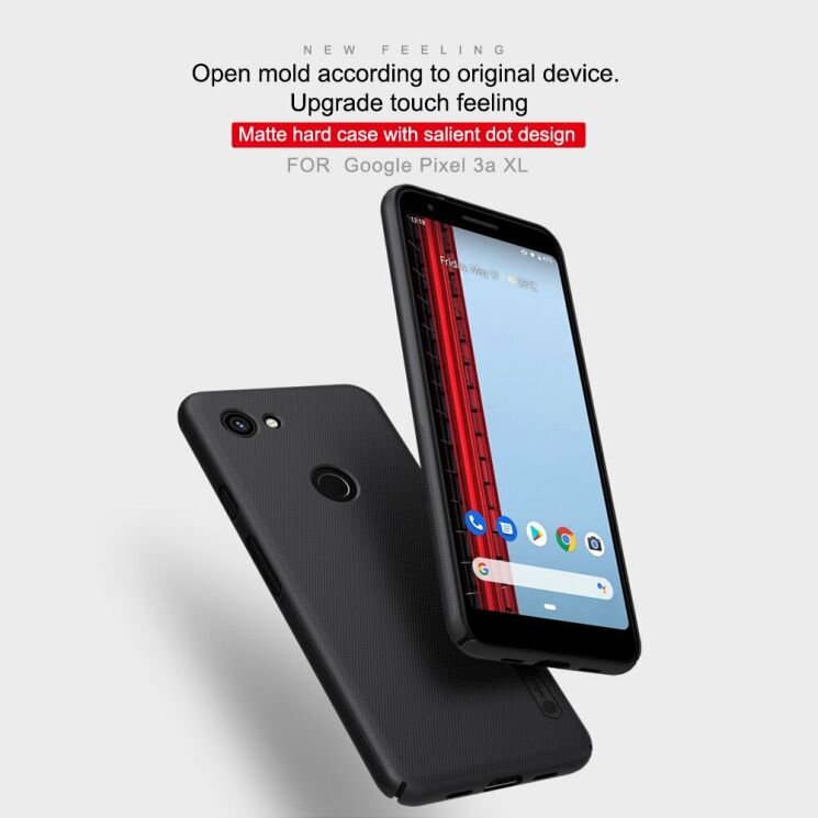 Пластиковый чехол NILLKIN Frosted Shield для Google Pixel 3a XL - Black: фото 23 из 34