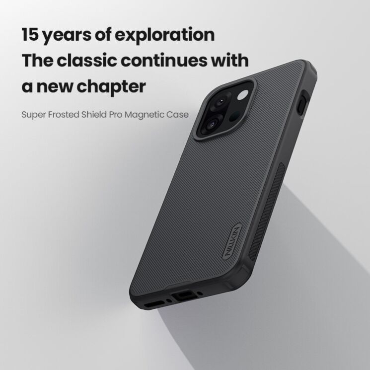 Пластиковый чехол NILLKIN Frosted Shield Pro Magnetic для OnePlus 13T - Black: фото 7 из 19