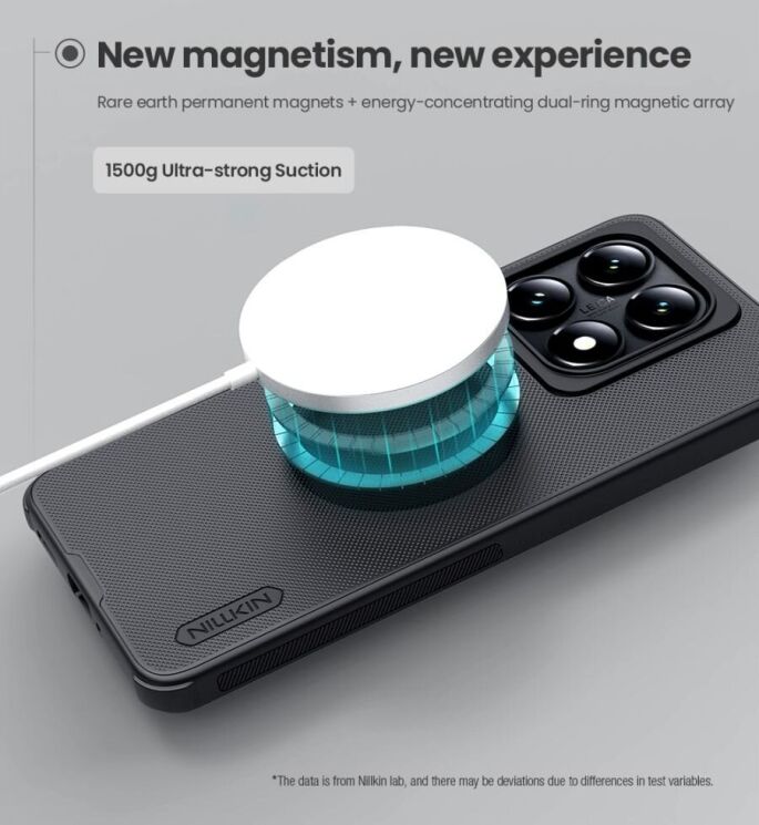 Пластиковый чехол NILLKIN Frosted Shield Pro Magnetic для Xiaomi 14T Pro - Black: фото 10 из 13