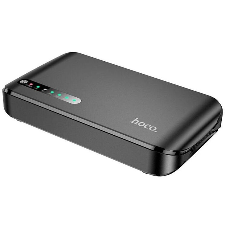 Портативне джерело живлення для роутера Hoco DB62 UPS 5-12V/18W (20000mAh) - Black: фото 2 з 8