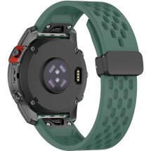 Ремінець Deexe Astra Strap для годинників Garmin з шириною кріплення QuickFit 20mm - Dark Green: фото 1 з 9