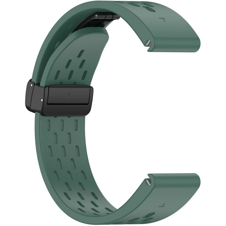Ремінець Deexe Astra Strap для годинників Garmin з шириною кріплення QuickFit 20mm - Dark Green: фото 3 з 9