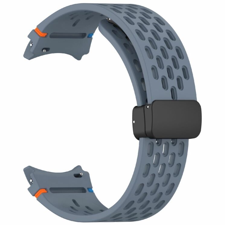 Ремешок Deexe Astra Strap для Samsung Galaxy Watch 4 / 4 Classic / 5 / 5 Pro / 6 / 6 Classic / 7 / FE - Blue: фото 4 из 7