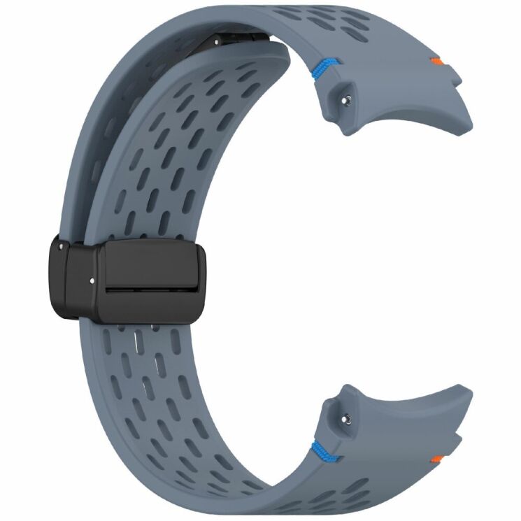 Ремешок Deexe Astra Strap для Samsung Galaxy Watch 4 / 4 Classic / 5 / 5 Pro / 6 / 6 Classic / 7 / FE - Blue: фото 3 из 7