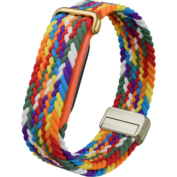 Ремешок Deexe Braided Loop для Google Fitbit Air - Rainbow: фото 2 из 3
