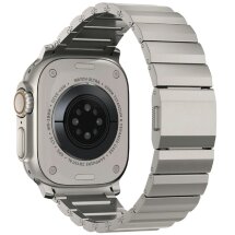 Ремешок Deexe Click Stainless Steel для Apple Watch 46 / 45 / 44 / SE 44 / 42 (Series 1-3) / Ultra / Ultra 2 - Titanium: фото 1 из 6