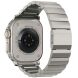 Ремешок Deexe Click Stainless Steel для Apple Watch 46 / 45 / 44 / SE 44 / 42 (Series 1-3) / Ultra / Ultra 2 - Titanium (345121T). Фото 1 из 6