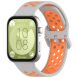 Ремінець Deexe Dual Color для Huawei Watch Fit 3 - Grey / Orange (357105HO). Фото 4 з 7