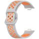 Ремінець Deexe Dual Color для Huawei Watch Fit 3 - Grey / Orange (357105HO). Фото 2 з 7