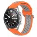 Ремешок Deexe Dual Color для Samsung Galaxy Watch 3 (41mm) - Orange / Grey (235406D). Фото 5 из 5