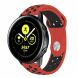 Ремінець Deexe Dual Color для Samsung Galaxy Watch Active - Red / Black (223107D). Фото 2 з 3