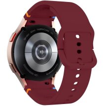 Ремешок Deexe Elino Strap для Samsung Galaxy Watch 4 / 5 / 6 / 7 / FE (40mm) - Wine Red: фото 1 из 6