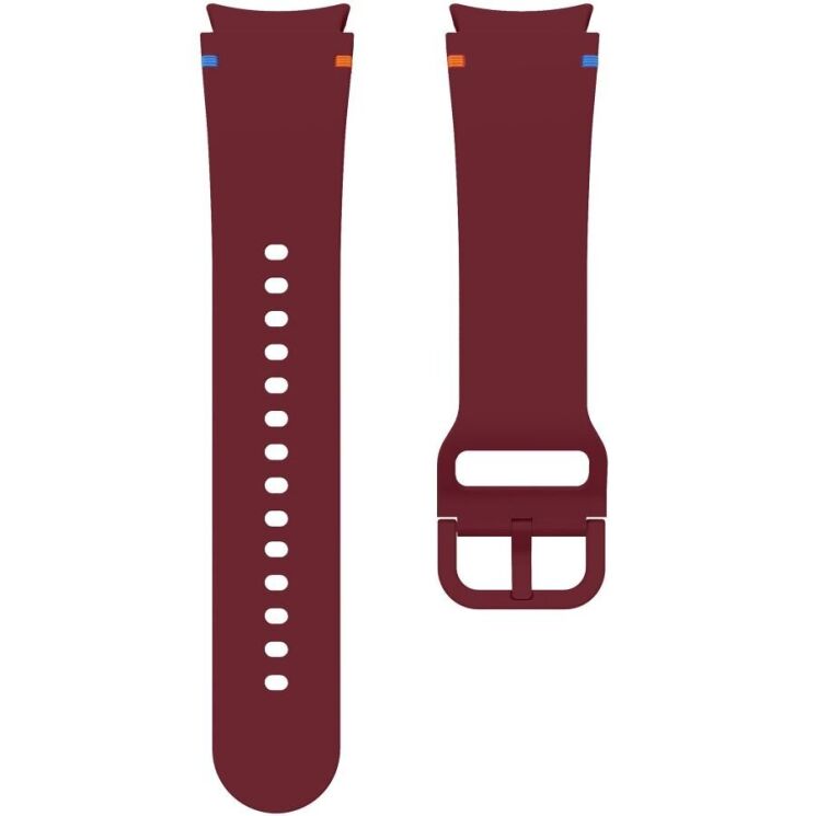 Ремешок Deexe Elino Strap для Samsung Galaxy Watch 4 / 5 / 6 / 7 / FE (40mm) - Wine Red: фото 5 из 6