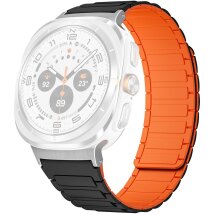 Ремінець Deexe Flexible Fit для Samsung Galaxy Watch Ultra (47mm) / Ultra (2025) - Orange / Black: фото 1 з 2