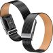 Ремінець Deexe Leather Pattern для WHOOP 5.0 / MG - Black / White (403117BW). Фото 3 з 8