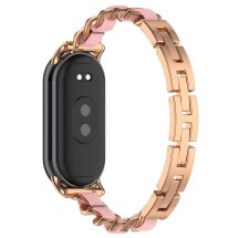 Ремешок Deexe Modern для Xiaomi Mi Smart Band 8 / 9 - Rose Gold: фото 1 из 9