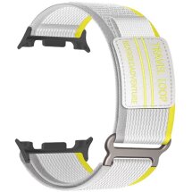 Ремінець Deexe Nylon Magic Tape для Samsung Galaxy Watch 8 (40/44mm) / 8 Classic - Beige: фото 1 з 4