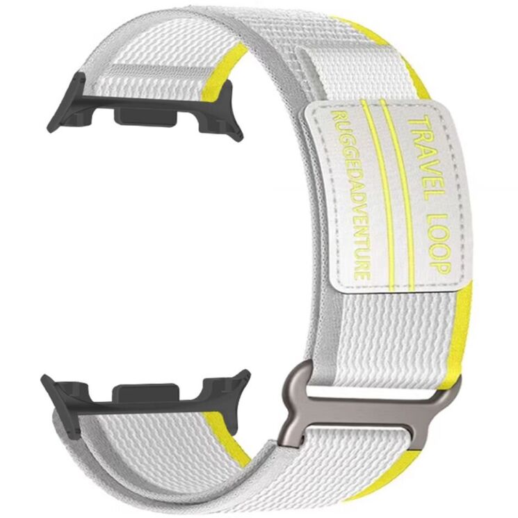 Ремешок Deexe Nylon Magic Tape для Samsung Galaxy Watch 8 (40/44mm) / 8 Classic - Beige: фото 1 из 4