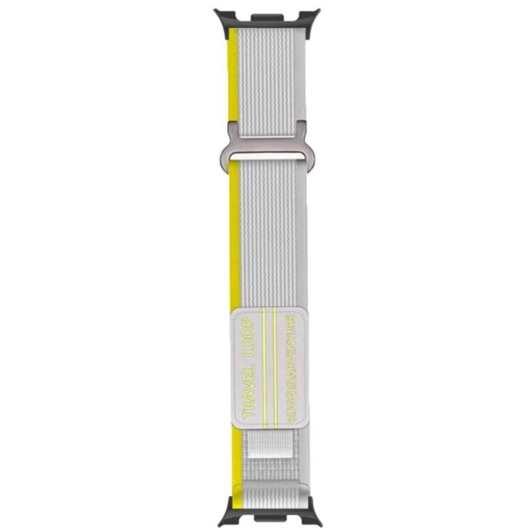 Ремешок Deexe Nylon Magic Tape для Samsung Galaxy Watch 8 (40/44mm) / 8 Classic - Beige: фото 2 из 4