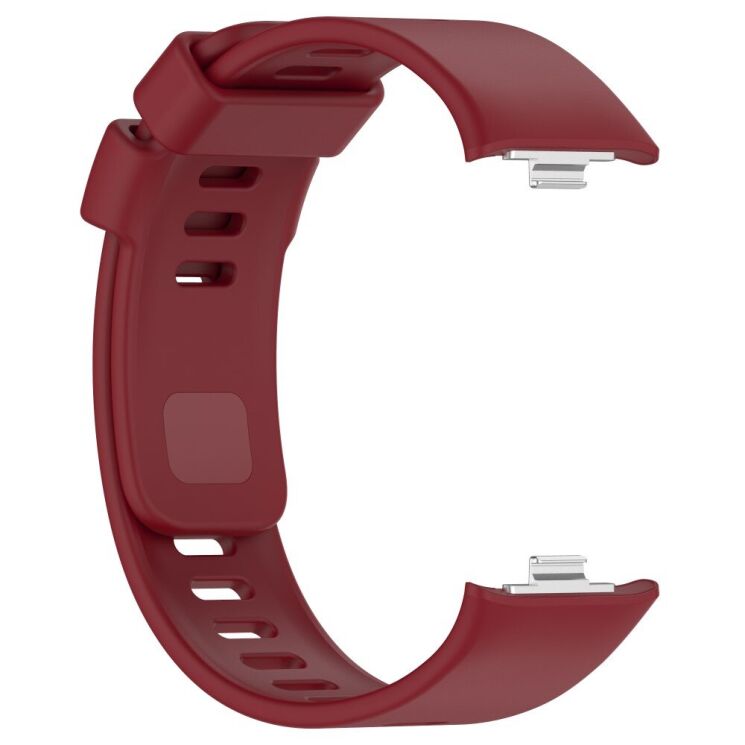 Ремешок Deexe Silicone Strap для Xiaomi Redmi Watch 4 / Mi Smart Band 8 Pro / Band 9 Pro - Wine Red: фото 4 из 6
