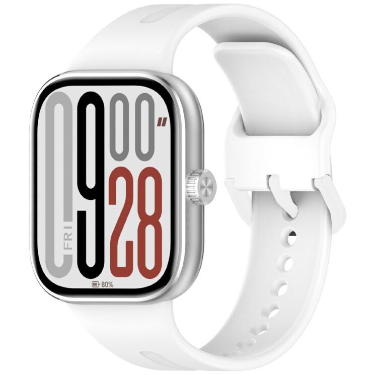 Ремешок Deexe Soft Line для Xiaomi Mi Smart Band 8 Pro / 9 Pro / Redmi Watch 4 / 5 - White: фото 2 из 2