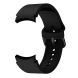 Ремінець Deexe Soft Silicone для Samsung Galaxy Watch 4 / 4 Classic / 5 / 5 Pro / 6 / 6 Classic / 7 / FE - Black (284302B). Фото 3 з 8