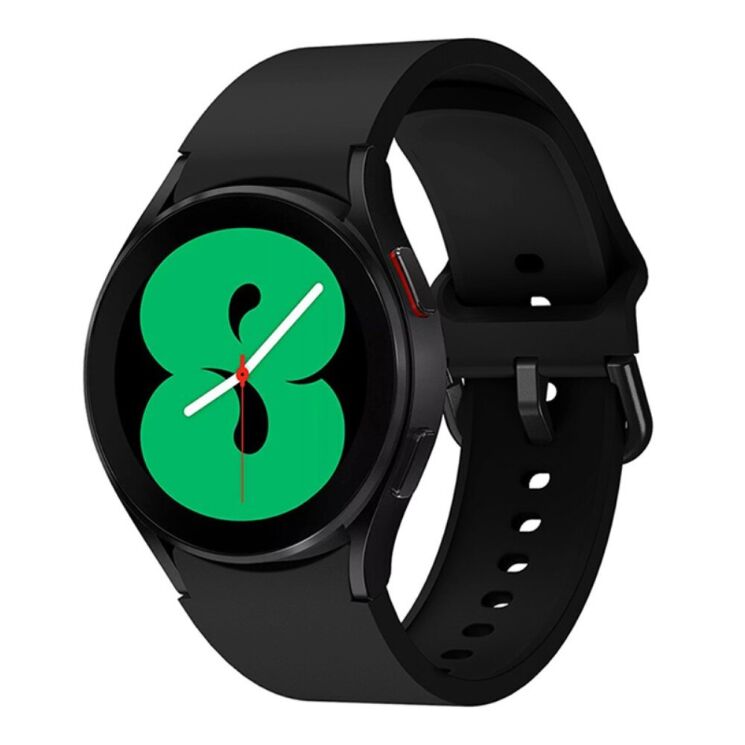 Ремінець Deexe Soft Silicone для Samsung Galaxy Watch 4 / 4 Classic / 5 / 5 Pro / 6 / 6 Classic / 7 / FE - Black: фото 1 з 8
