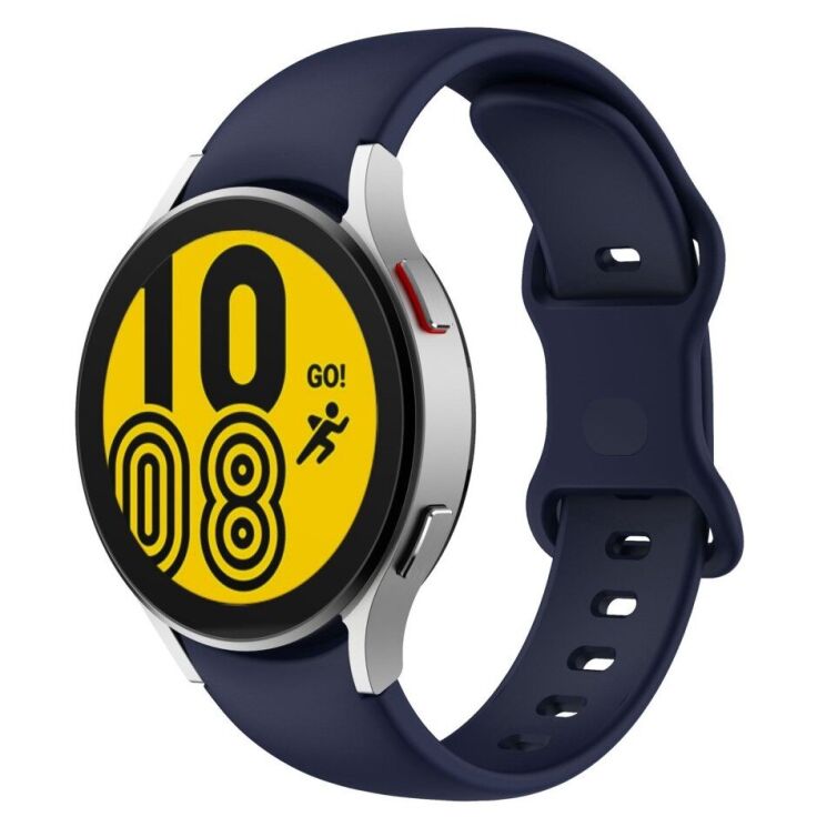 Ремінець Deexe Soft Silicone для Samsung Galaxy Watch 5 (40/44mm) / 5 Pro (45mm) - Dark Blue: фото 1 з 3