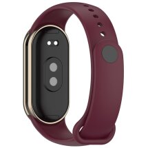 Ремешок Deexe Soft Silicone для Xiaomi Mi Smart Band 8 / 9 - Wine Red: фото 1 из 5