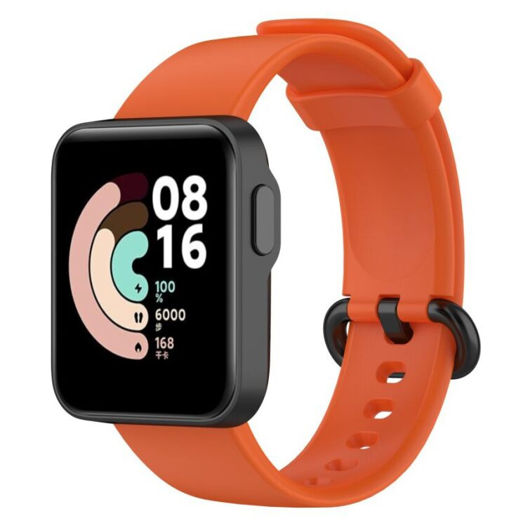 Ремінець Deexe Soft Silicone для Xiaomi Mi Watch Lite - Orange: фото 1 з 3