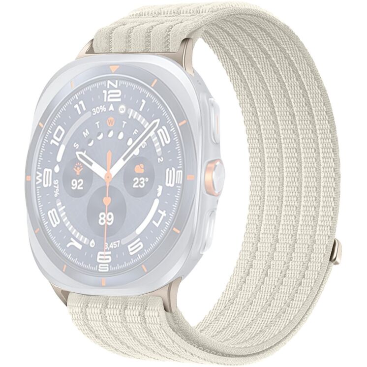 Ремінець Deexe Soft Weave для Samsung Galaxy Watch Ultra (47mm) / Ultra (2025) - Starlight: фото 1 з 5
