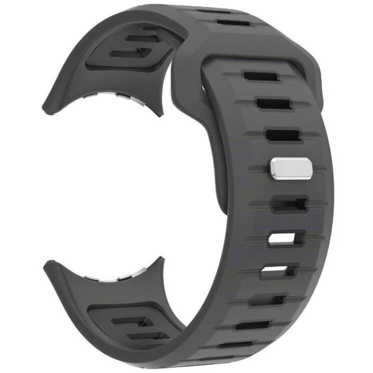 Ремешок Deexe Sport Design для Google Pixel Watch 3 (45mm) - Charcoal / Black: фото 1 из 6