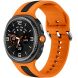 Ремешок Deexe Sport Strap для Samsung Galaxy Watch 8 (40/44mm) / 8 Classic - Orange / Black (384178BO). Фото 2 из 6