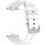 Ремешок Deexe Vortex для Xiaomi Redmi Watch 4 / Watch 5 / Mi Smart Band 8 Pro / Band 9 Pro - White: фото 1 из 8