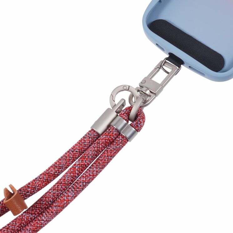Ремінець для смартфона Deexe Crossbody Strap - Red / White (983028RW) Ремінець для смартфона Deexe Crossbody Strap - Red / White: фото 3 з 5