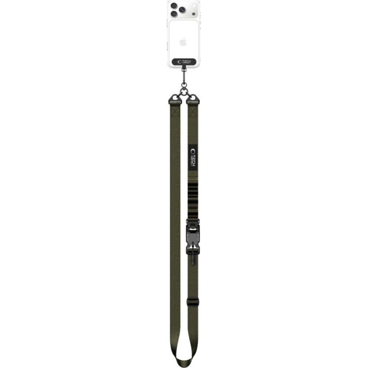 Ремешок для смартфона Tech-Protect C9S Rope Crossbody - Army Green (983018G) Ремешок для смартфона Tech-Protect C9S Rope Crossbody - Army Green: фото 3 из 8