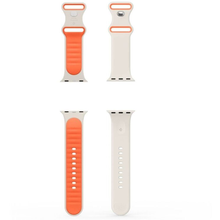 Ремешок Spigen (SGP) Nano Pop для Apple Watch 42 (Series 10) / 41 / 40 / SE 40 (AMP09326) - Orange Beige: фото 7 из 12