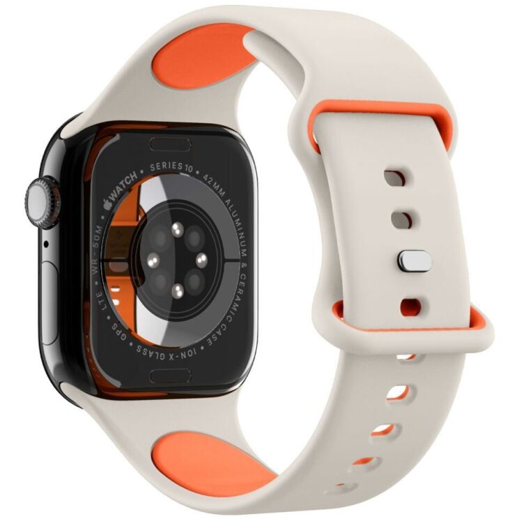 Ремешок Spigen (SGP) Nano Pop для Apple Watch 42 (Series 10) / 41 / 40 / SE 40 (AMP09326) - Orange Beige: фото 4 из 12